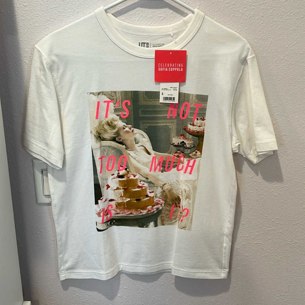 NWT Unqilo x Sofia Coppola Marie Antoinette T-Shirt
